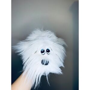 Vintage Tonka Pound Puppy Furries White Shaggy Dog Plush Stuffed Animal 1980s